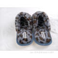 Leopard faux päls tofflor varma fuzzy inomhus